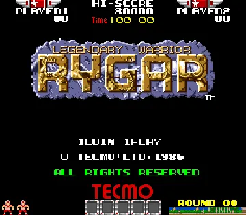 Rygar (US set 2) screen shot title